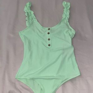 Lime green bodysuit